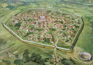Silchester Roman City Walls, c3rd century, (1990-2010)