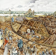 Sutton Hoo ship burial, 7th century, (1990-2010) Artist
