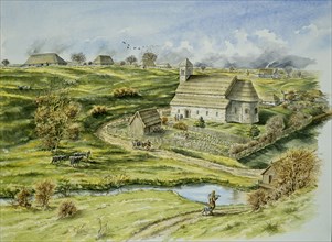 Wharram Percy Medieval Village, late 12th century, (c1990-2010)