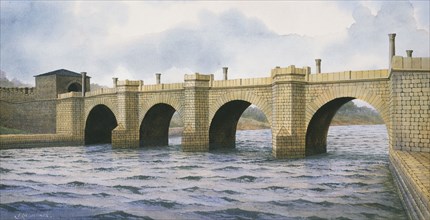 Hadrian's Wall Chesters Bridge Abutment, c2nd century, (c1990-2010)