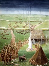 Windmill Hill, Avebury, Wiltshire, in Neolithic times