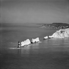 The Needles, Isle of Wight, from the south, 1949