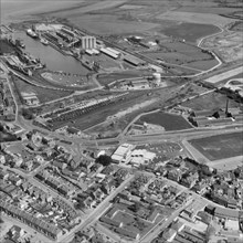 Portishead Dock and branch railway line, Portishead, North Somerset, 1972