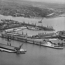 Empress and Ocean Docks, Southampton, Hampshire, 1961