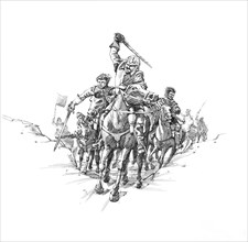 Scottish cavalry, Battle of Newburn Ford, 1640