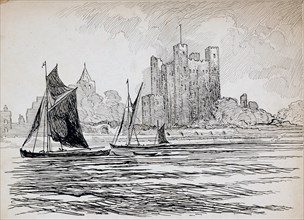 Rochester Castle, Kent, 1892-1933