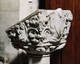 Norman lectern, Church of St Egwin, Norton and Lenchwick, Worcestershire, 2006