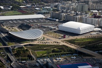 Velodrome, Basketball Arena and Olympic Village, Queen Elizabeth Olympic Park, London, 2012