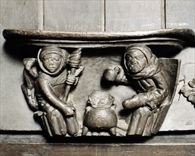 Misericord, Church of St Mary, Ripple, Worcestershire, c2006