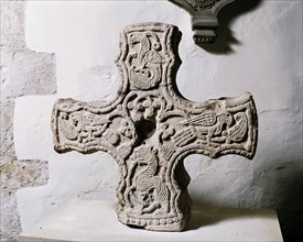 Anglo-Saxon Cross head, Church of St Michael, Cropthorne, Worcestershire, c2006