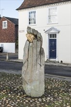 The Symbol of Discovery', sculpture by John Skelton, East Row, Chichester, West Sussex, 2014s