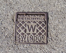 A water stop tap cover plate made by Rye and Blackwell, Swindon, Wiltshire, 2006