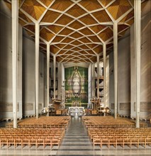 Interior of Coventry Cathedral, West Midlands, 2008