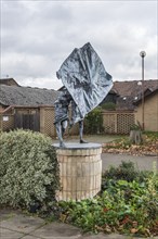 'Help', sculpture by Frederick Edward McWilliam, St John's Walk, Old Harlow, Essex, 2015 Artist