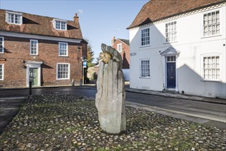 The Symbol of Discovery', sculpture by John Skelton, East Row, Chichester, West Sussex, 2014s