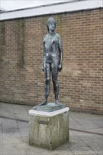 Sculpture of the sculptor Elisabeth Frink by Frederick Edward McWilliam, Harlow, Essex, 2015