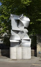 Construction in Aluminium', sculpture by Kenneth Martin, Cambridge, Cambridgeshire, 2015s