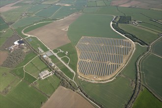 Solar farm on the site of the former RAF airfield, Long Newnton, Gloucestershire, c2010s(?)