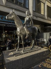 Horse and Rider', sculpture by Elisabeth Frink, Dover Street and Piccadilly, London, c2010s(?)
