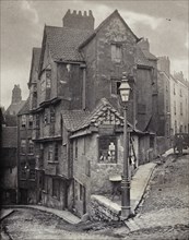 The junction of Steep Street and Trenchard Street, Bristol, 1866