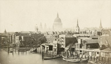 St Paul's Cathedral from Southwark Bridge, City of London, 1855-1859