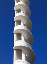 Detail of spiral tower at the Casino, South Beach, Blackpool, Lancashire, 2011
