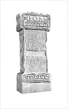 Roman altar from Hadrian's Wall, Northumberland, c1985-c1989
