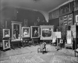 Lord Frederic Leighton's studio, Leighton House, 12 Holland Park Road, London, 1895