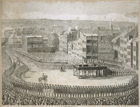 Execution of the rebel lords in 1745', Tower Hill, London, 18th century