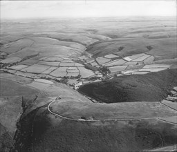 County Gate and Cosgate Hill, Exmoor, Devon, 1952