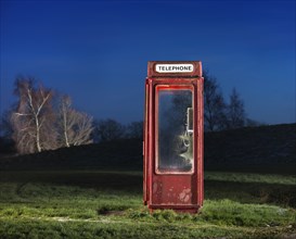 K8 telephone kiosk, Langton Park, Wroughton, Swindon, Wiltshire, 2014