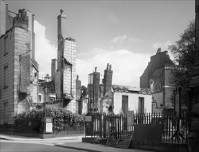 Bombed ruins of No 1 Dix's Field, Exeter, Devon, 1942