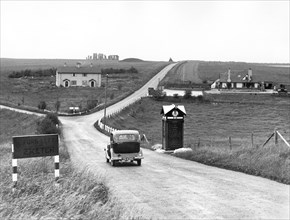 Stonehenge ahead, Wiltshire, 1930