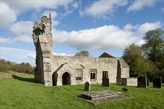 Church of St Martin, Wharram Percy deserted medieval village, North Yorkshire, 2011