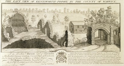 The East View of Kenilworth Priory in the County of Warwick', 1729s