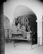 Duke of Wellington's funeral carriage, St Paul's Cathedral, City of London, c1870-c1900