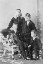 The children of Prince Henry of Battenberg and Prince Beatrice, c1896
