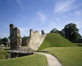 Ruins of Pickering Castle, North Yorkshire, c2010-c2017