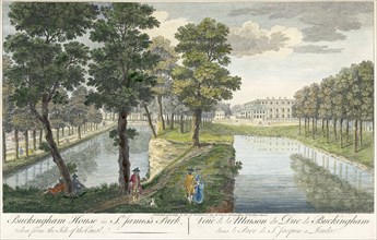Buckingham Palace in St James Park', London, 1750