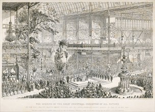 Opening of the Great Exhibition, Crystal Palace, Hyde Park, London, 1851