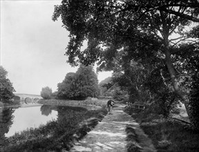 Towpath beside the River Thames, near Sonning, Berkshire, 1885
