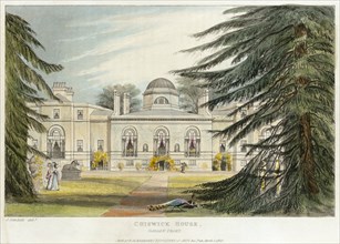 Garden front of Chiswick House, Hounslow, London, 1823