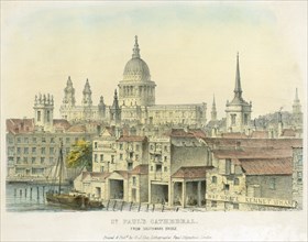 St Paul's Cathedral, City of London, 1825