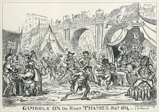 Gambols on the River Thames, Feb 1814', 1814
