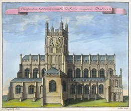 Northern view of the church of Great Malvern', Great Malvern Priory, Worcestershire, 1730