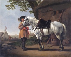 A Cavalier with a Grey Horse', 17th century