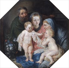 The Holy Family with St Elizabeth and St John', 17th century