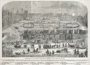 Frost Fair on the Thames in the Reign of Charles II', London, 1683