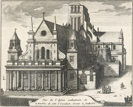 Old St Paul's Cathedral, City of London, 17th century (1707)