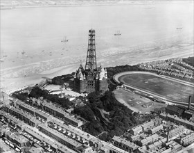 Dismantling of New Brighton Tower, Wallasey, Wirral, Merseyside, 1920